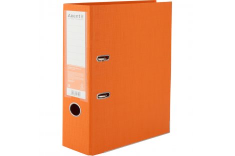 Папка-регистратор А4 70мм двусторонняя оранжевая Prestige, Axent