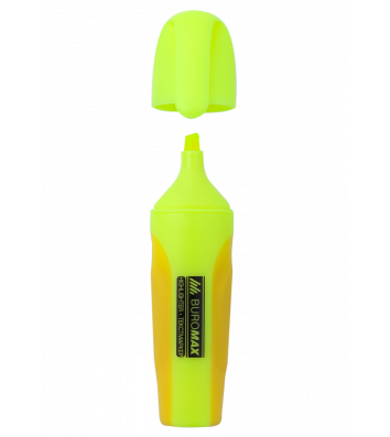 Маркер текстовий Neon, колір чорнил жовтий 2-4мм, Buromax