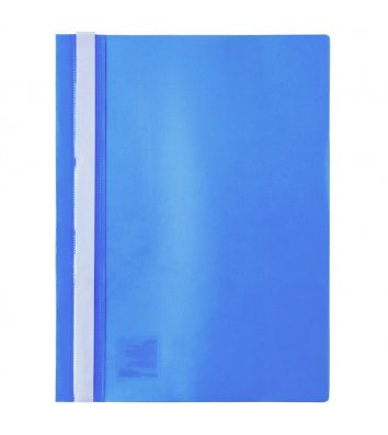 Папка-скоросшиватель А4 без перфорации, фактура глянец голубая, Axent