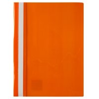 Папка-скоросшиватель А4 без перфорации, фактура глянец оранжевая, Axent