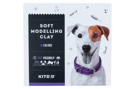 Пластилін восковий  8 кольорів 160г "Kite Dogs", Kite