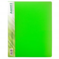 Папка А4 пластикова з затиском Clip B прозора зелена, Axent