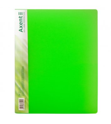 Папка А4 пластиковая с зажимом Clip B прозрачная зеленая, Axent