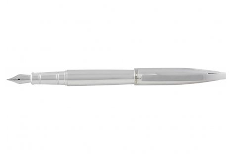 Ручка перьевая Monaco, цвет корпуса серебристый, Cabinet